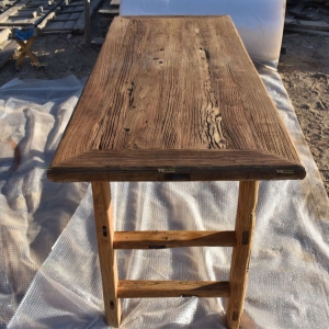 Antique Furniture Aged Elm Table