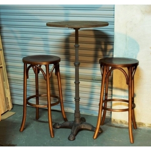 Round bar stool high chair