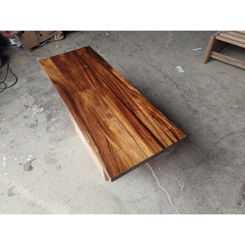 Wholesale Straight Edge Walnut Solid Wood Table Top Suar Wood Countertop Rain Wood Bar Table Tops