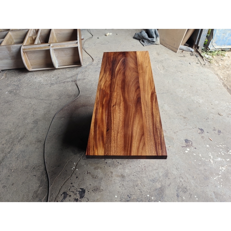 Wholesale Straight Edge Walnut Solid Wood Table Top Suar Wood Countertop Rain Wood Bar Table Tops